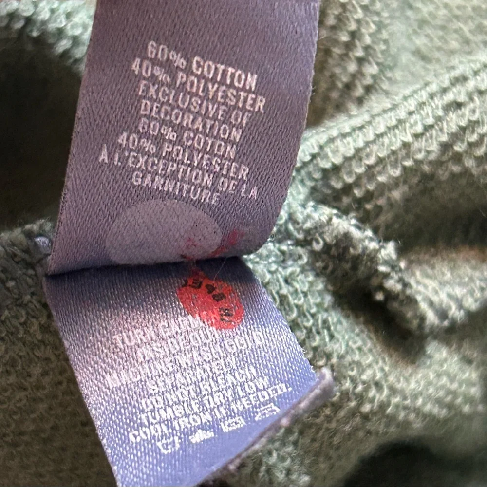 Aerie Green Crochet Pullover Sweatshirt Oversized Womens Small